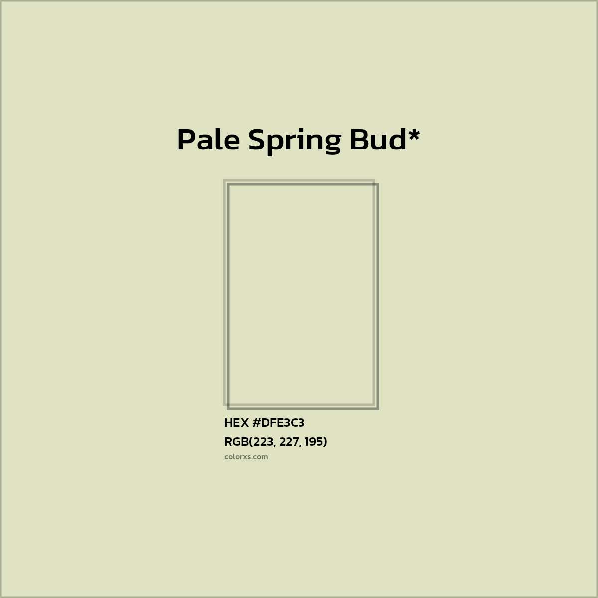 HEX #DFE3C3 Color Name, Color Code, Palettes, Similar Paints, Images