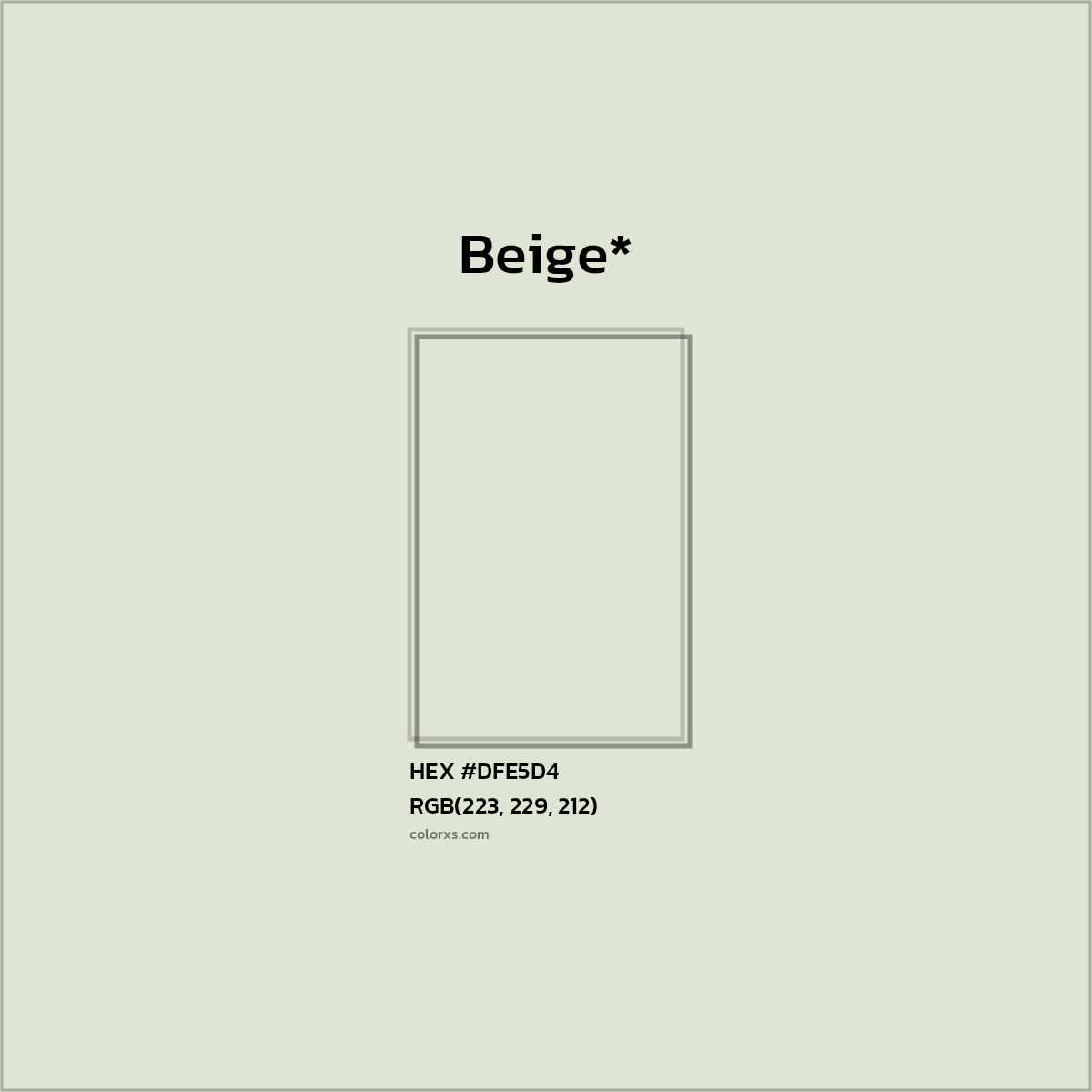 HEX #DFE5D4 Color Name, Color Code, Palettes, Similar Paints, Images