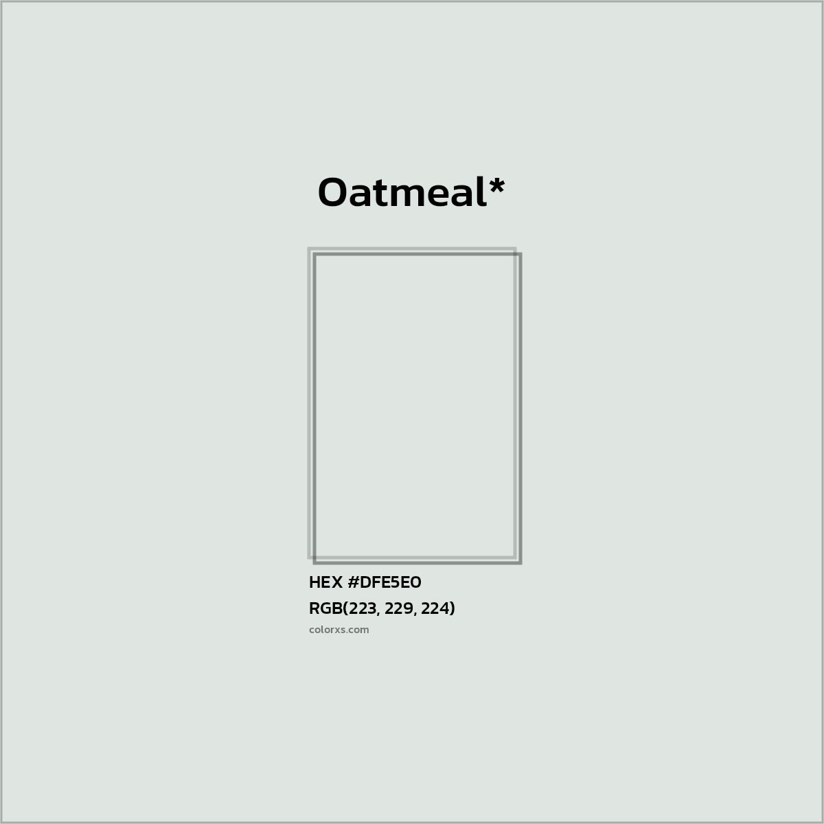 HEX #DFE5E0 Color Name, Color Code, Palettes, Similar Paints, Images