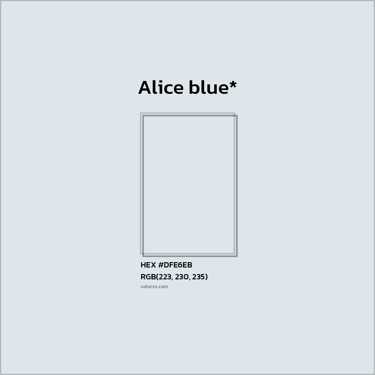 HEX #DFE6EB Color Name, Color Code, Palettes, Similar Paints, Images