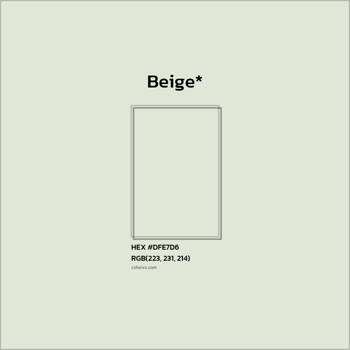 HEX #DFE7D6 Color Name, Color Code, Palettes, Similar Paints, Images
