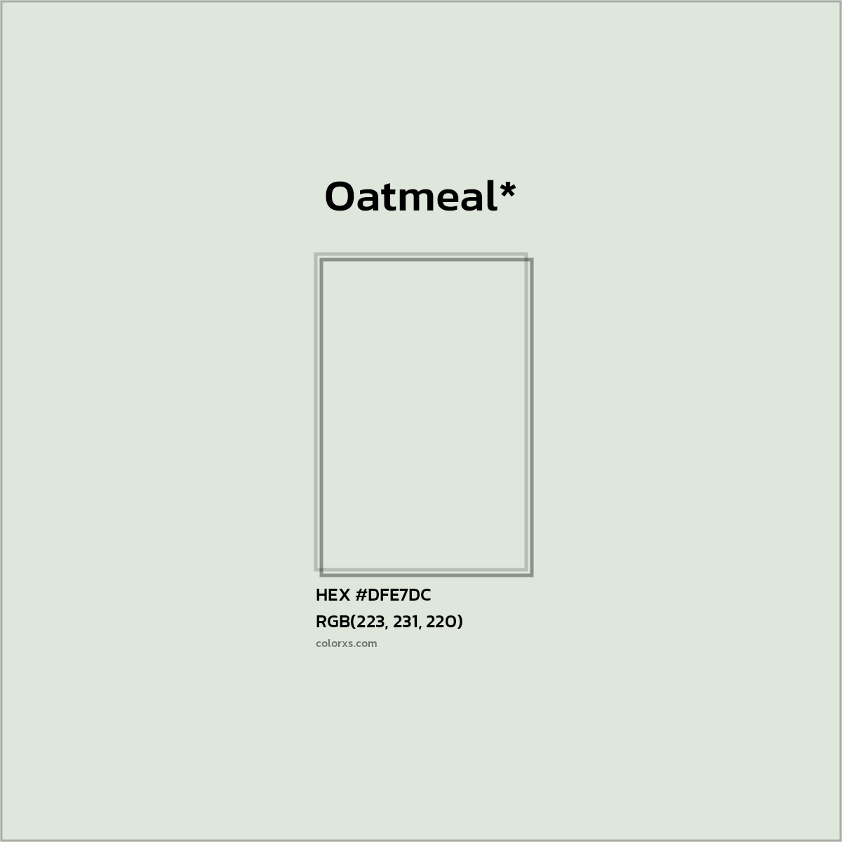 HEX #DFE7DC Color Name, Color Code, Palettes, Similar Paints, Images