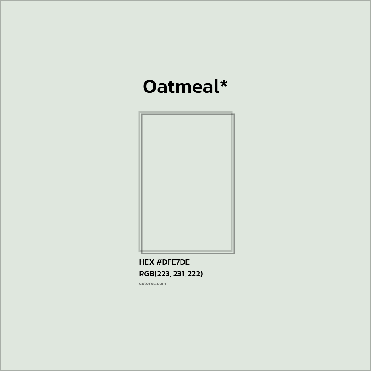 HEX #DFE7DE Color Name, Color Code, Palettes, Similar Paints, Images