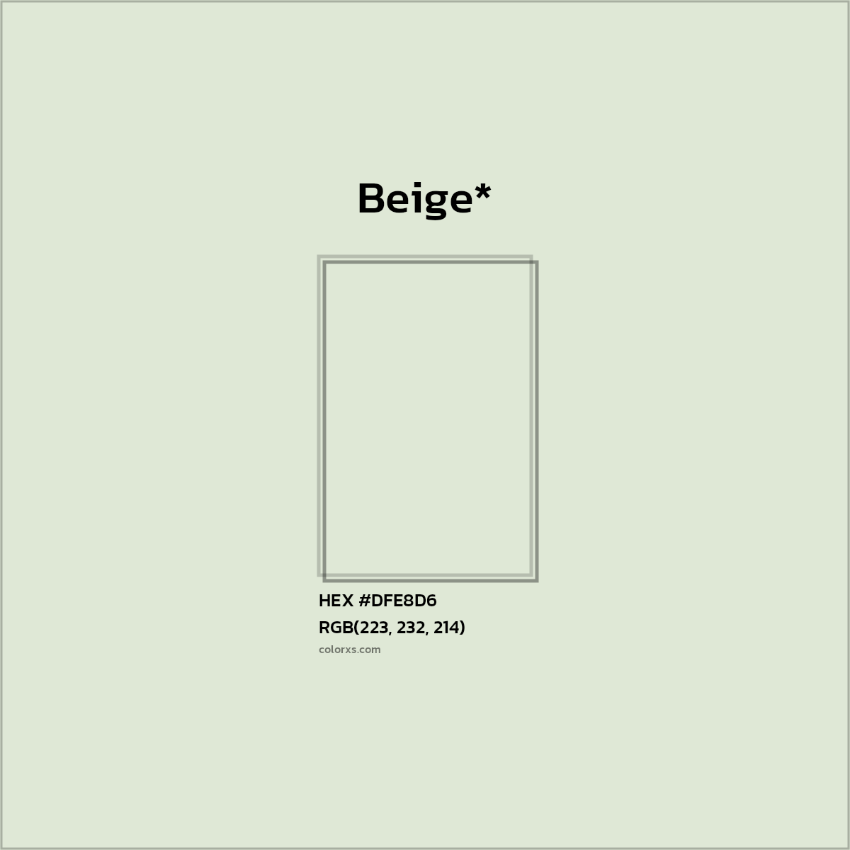 HEX #DFE8D6 Color Name, Color Code, Palettes, Similar Paints, Images