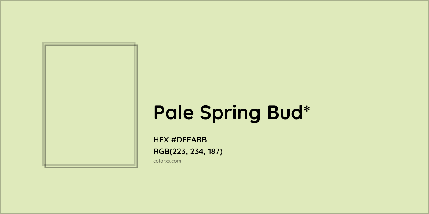 HEX #DFEABB Color Name, Color Code, Palettes, Similar Paints, Images