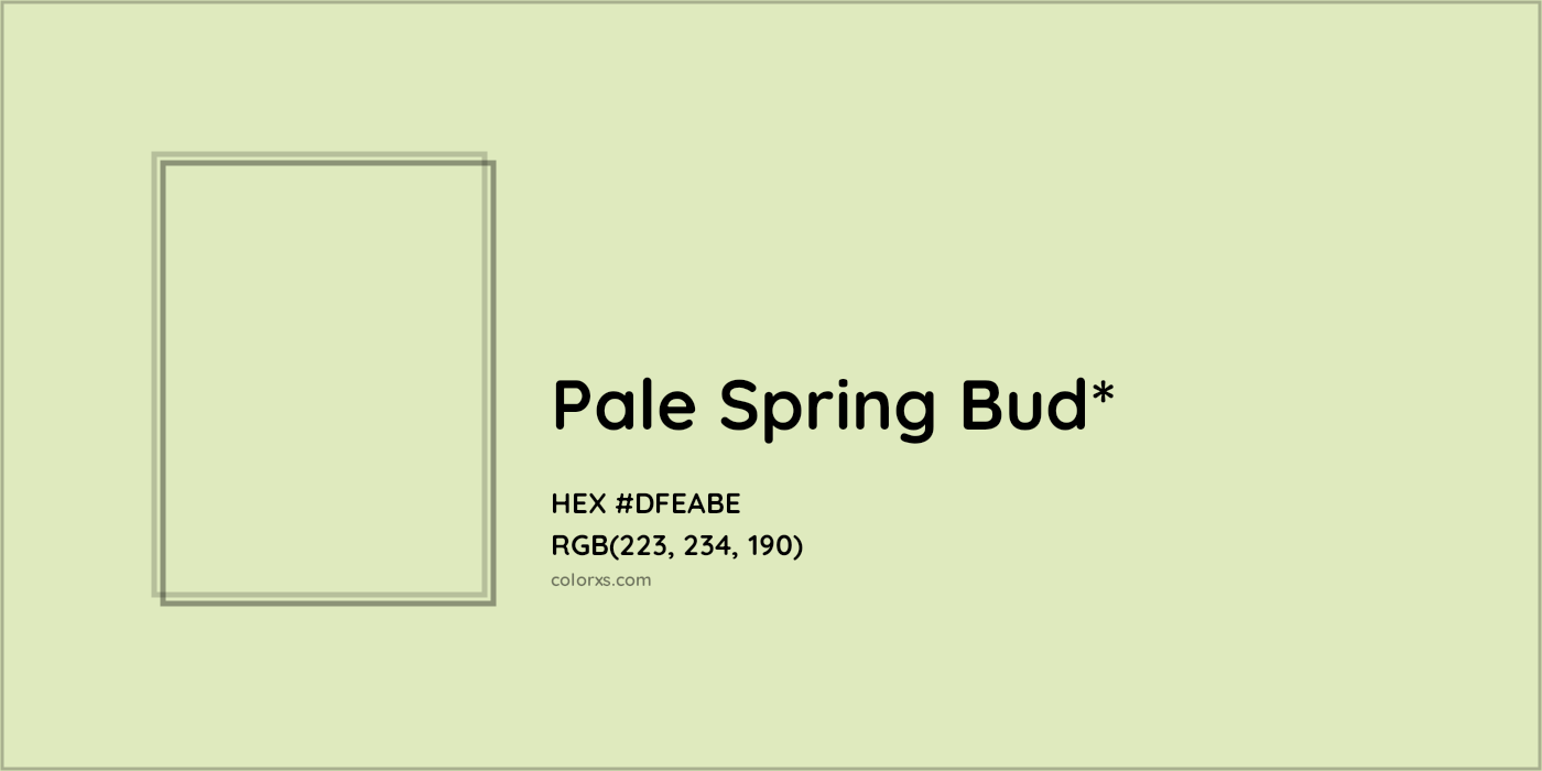 HEX #DFEABE Color Name, Color Code, Palettes, Similar Paints, Images