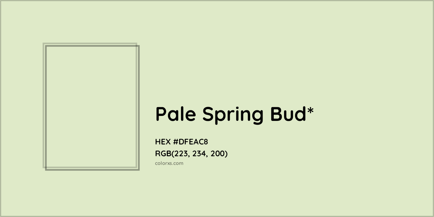 HEX #DFEAC8 Color Name, Color Code, Palettes, Similar Paints, Images