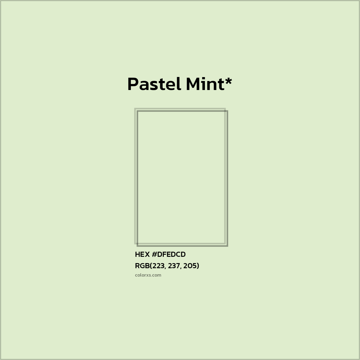 HEX #DFEDCD Color Name, Color Code, Palettes, Similar Paints, Images