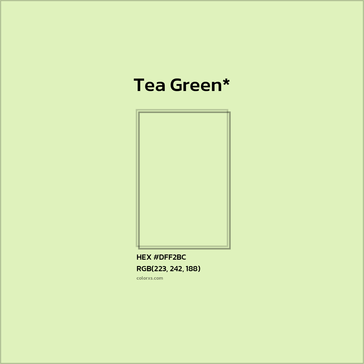 HEX #DFF2BC Color Name, Color Code, Palettes, Similar Paints, Images