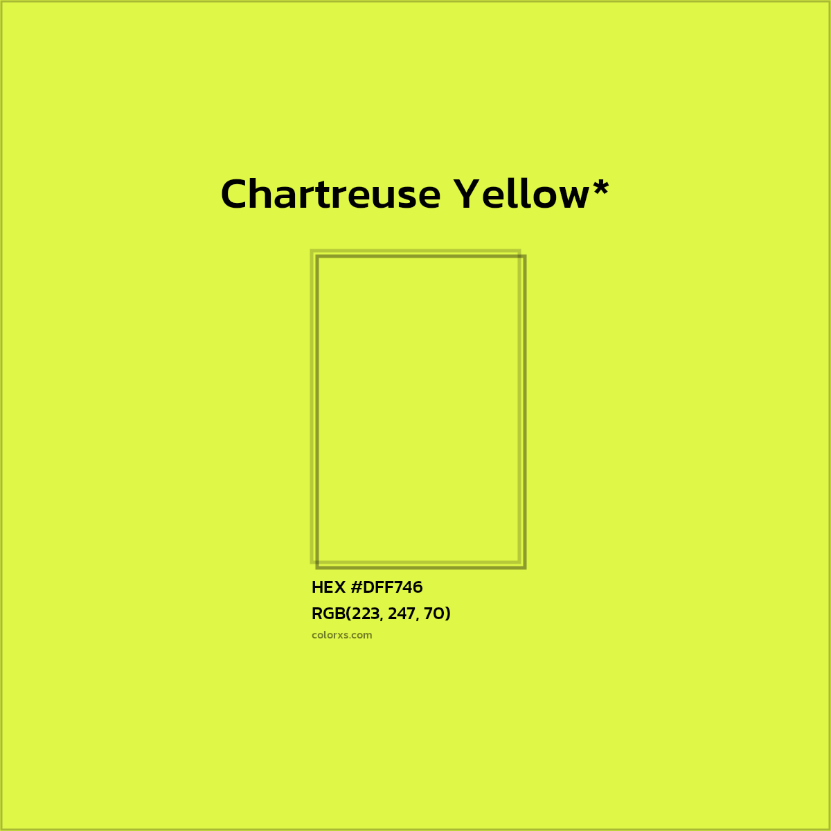 HEX #DFF746 Color Name, Color Code, Palettes, Similar Paints, Images