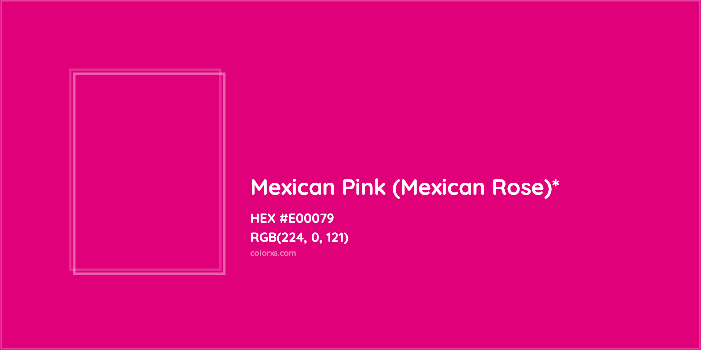 HEX #E00079 Color Name, Color Code, Palettes, Similar Paints, Images