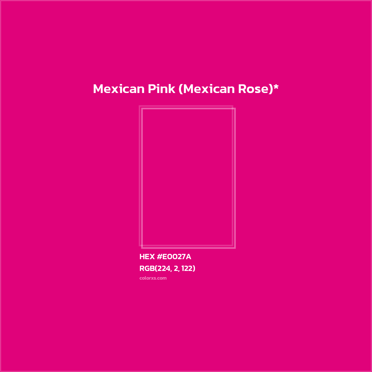 HEX #E0027A Color Name, Color Code, Palettes, Similar Paints, Images