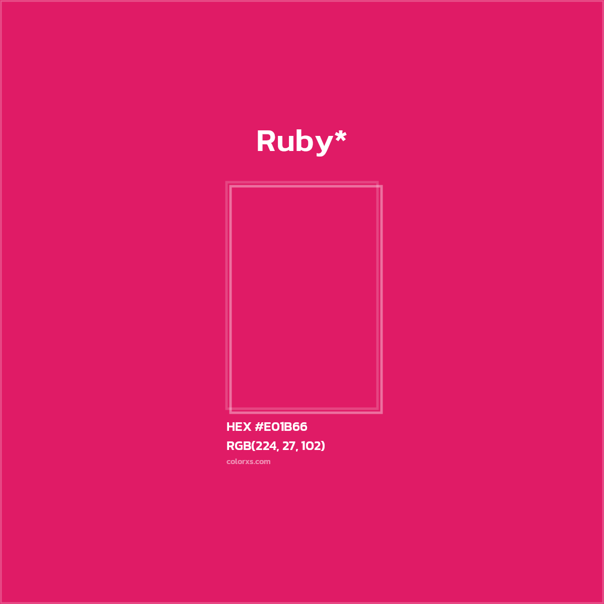 HEX #E01B66 Color Name, Color Code, Palettes, Similar Paints, Images