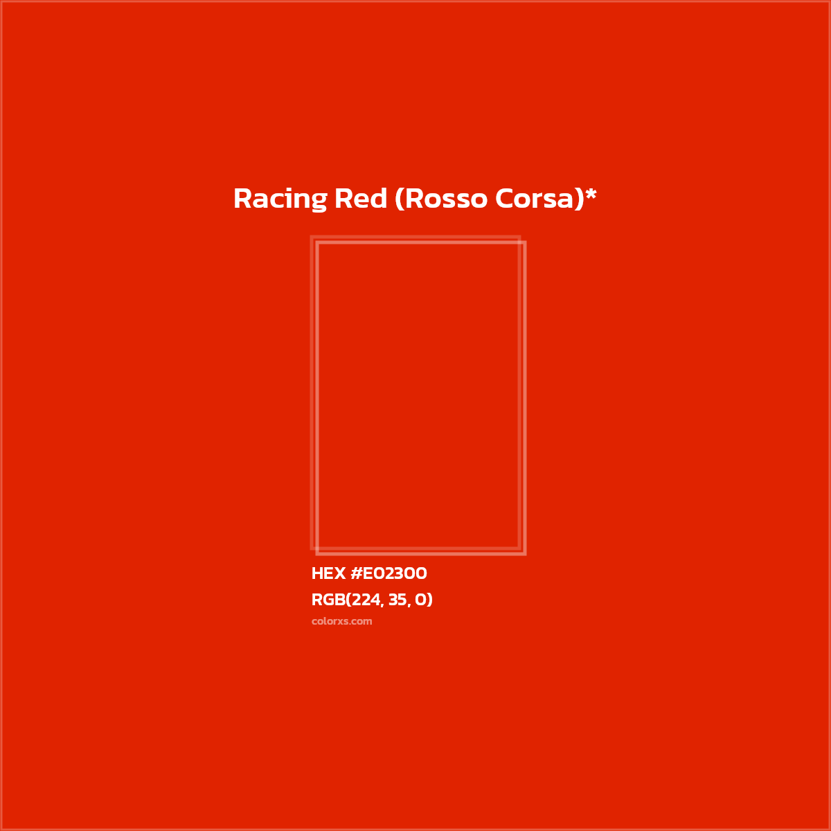 HEX #E02300 Color Name, Color Code, Palettes, Similar Paints, Images