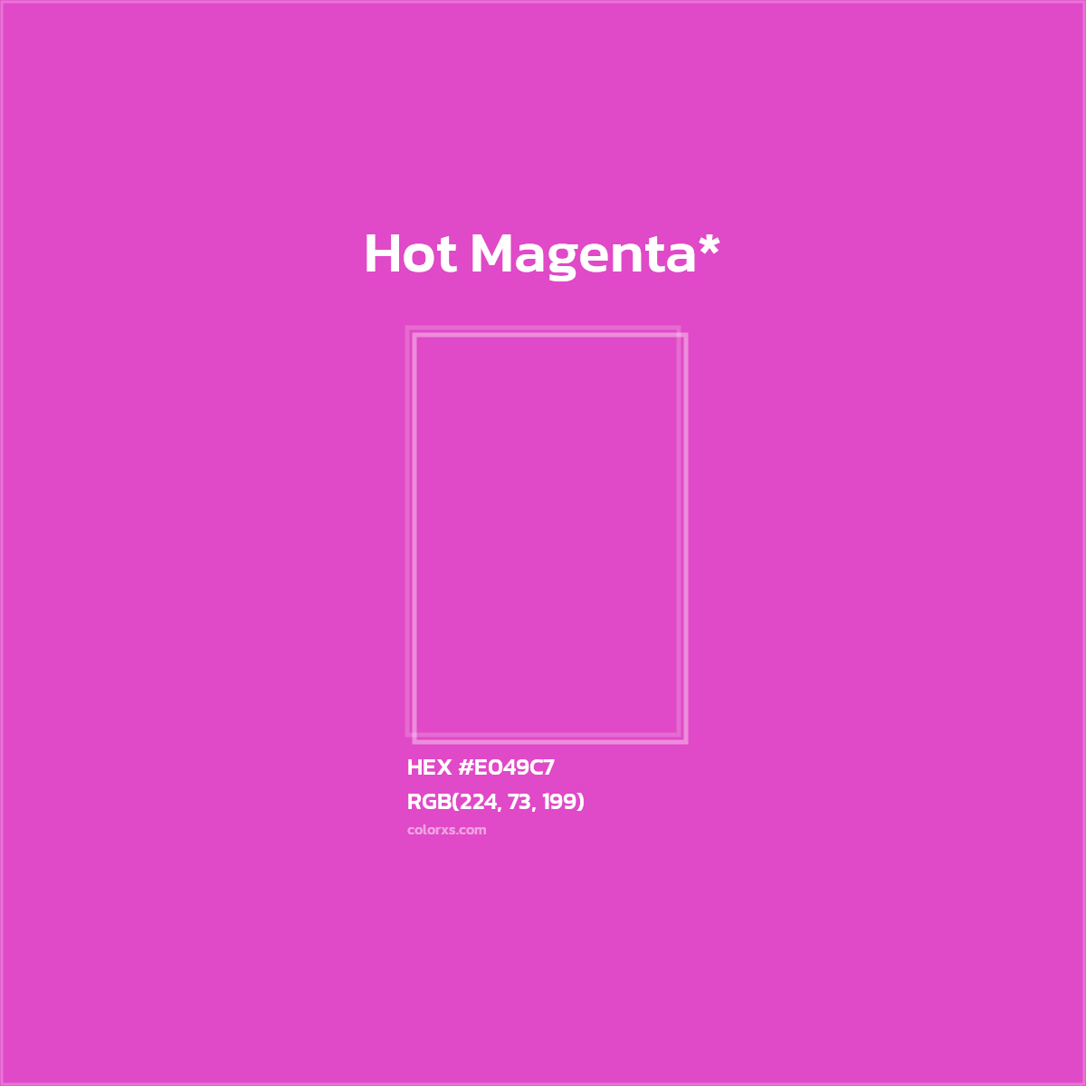 HEX #E049C7 Color Name, Color Code, Palettes, Similar Paints, Images
