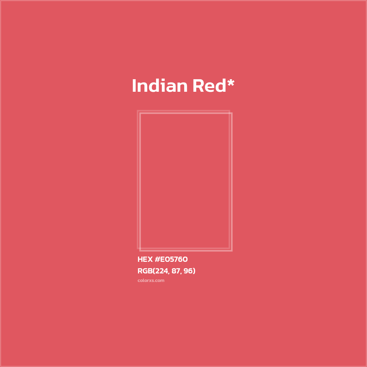 HEX #E05760 Color Name, Color Code, Palettes, Similar Paints, Images