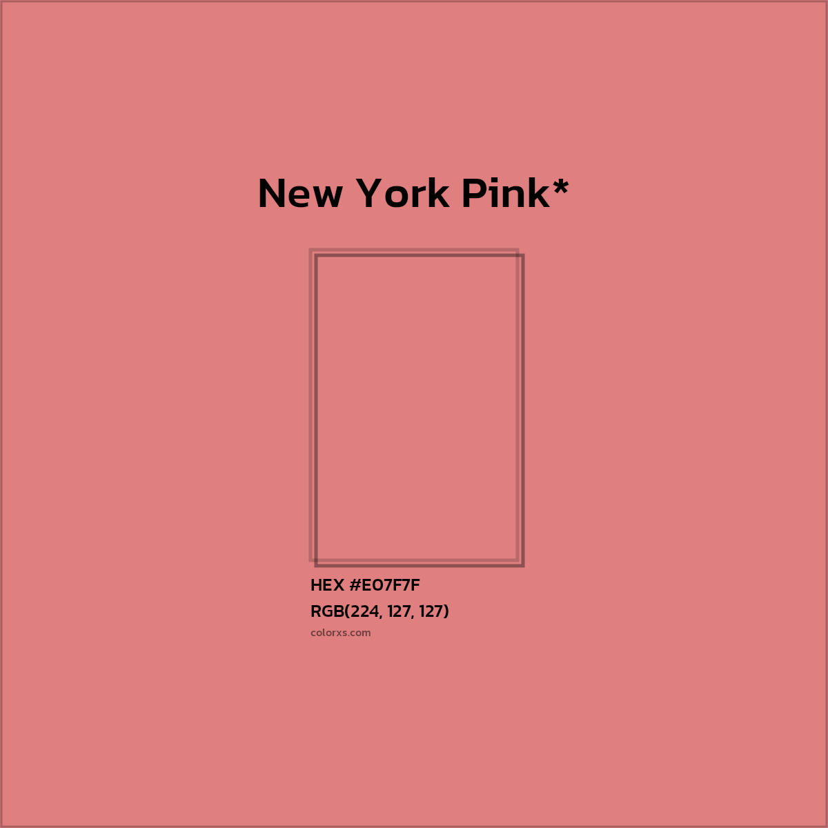 HEX #E07F7F Color Name, Color Code, Palettes, Similar Paints, Images