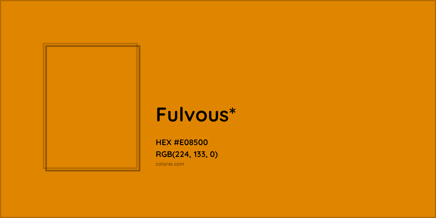 HEX #E08500 Color Name, Color Code, Palettes, Similar Paints, Images