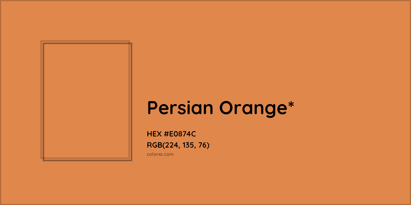 HEX #E0874C Color Name, Color Code, Palettes, Similar Paints, Images