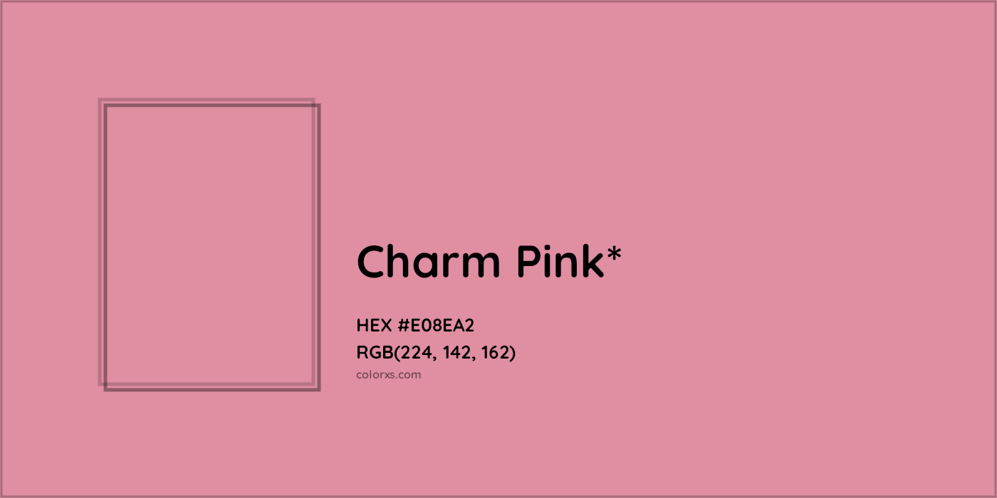 HEX #E08EA2 Color Name, Color Code, Palettes, Similar Paints, Images