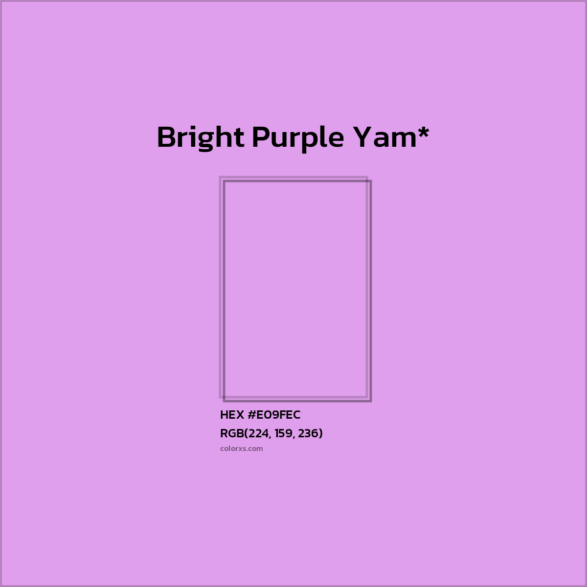 HEX #E09FEC Color Name, Color Code, Palettes, Similar Paints, Images