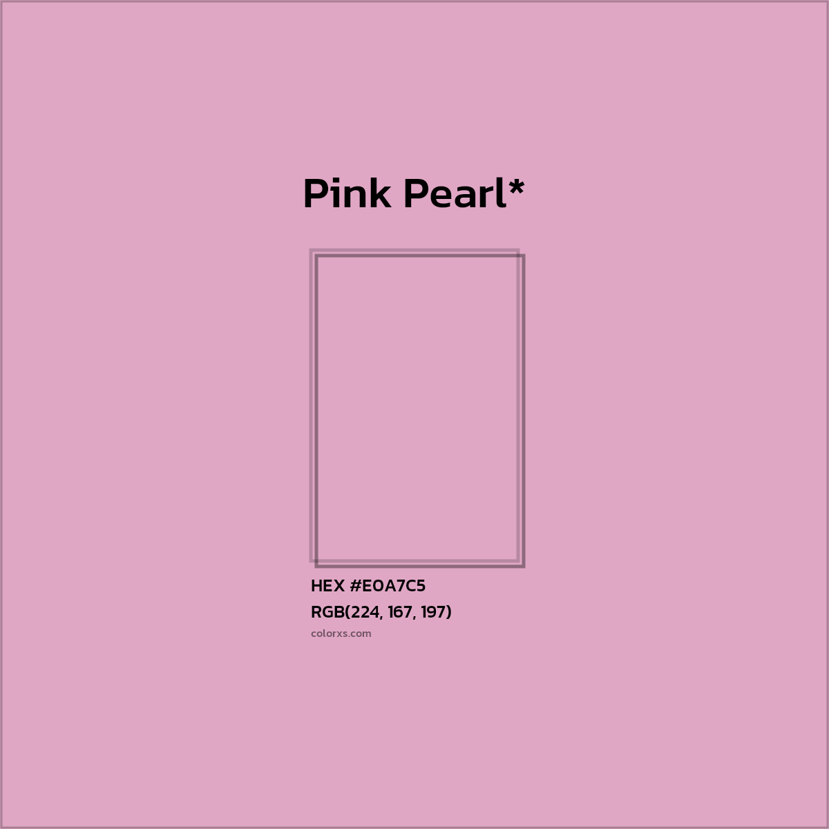 HEX #E0A7C5 Color Name, Color Code, Palettes, Similar Paints, Images