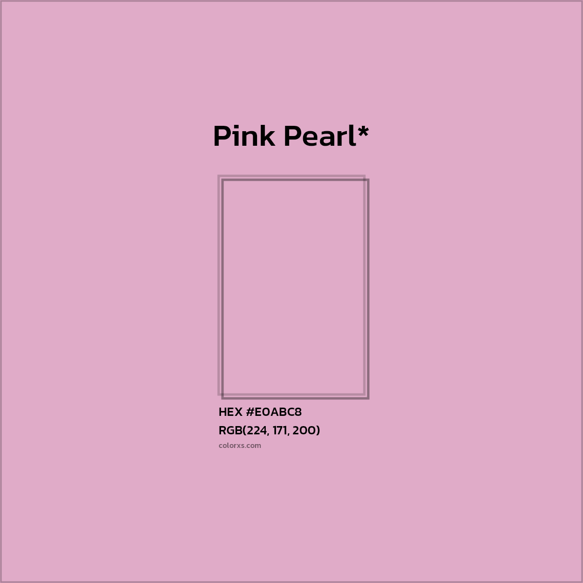 HEX #E0ABC8 Color Name, Color Code, Palettes, Similar Paints, Images