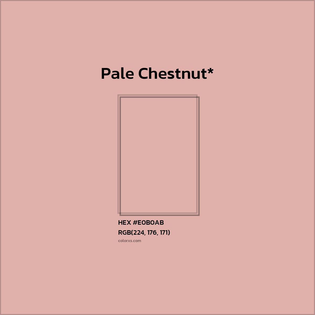 HEX #E0B0AB Color Name, Color Code, Palettes, Similar Paints, Images