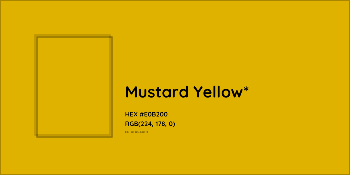 HEX #E0B200 Color Name, Color Code, Palettes, Similar Paints, Images