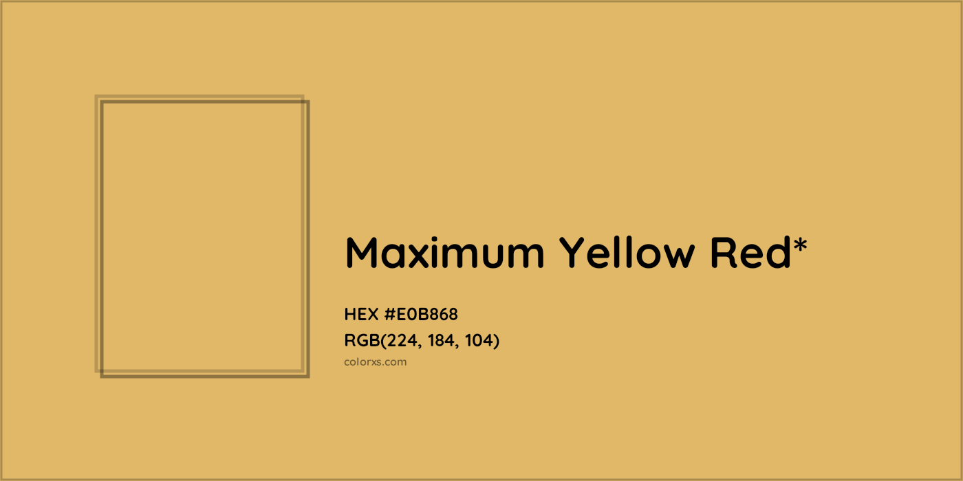 HEX #E0B868 Color Name, Color Code, Palettes, Similar Paints, Images