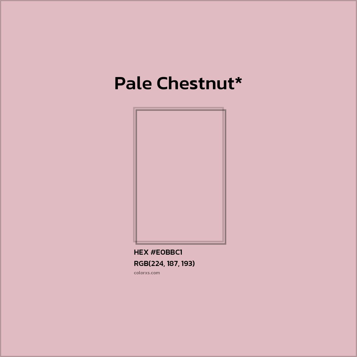 HEX #E0BBC1 Color Name, Color Code, Palettes, Similar Paints, Images