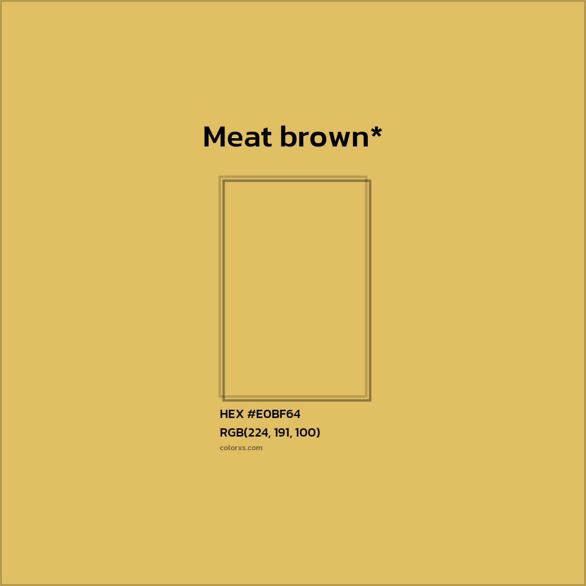 HEX #E0BF64 Color Name, Color Code, Palettes, Similar Paints, Images