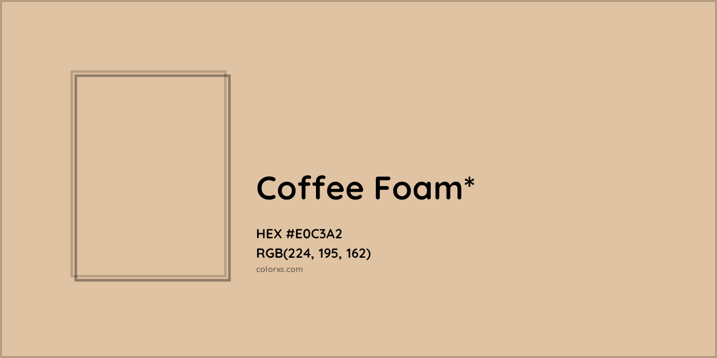 HEX #E0C3A2 Color Name, Color Code, Palettes, Similar Paints, Images