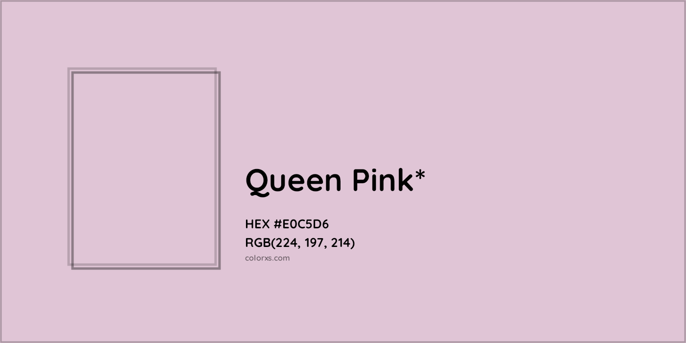 HEX #E0C5D6 Color Name, Color Code, Palettes, Similar Paints, Images