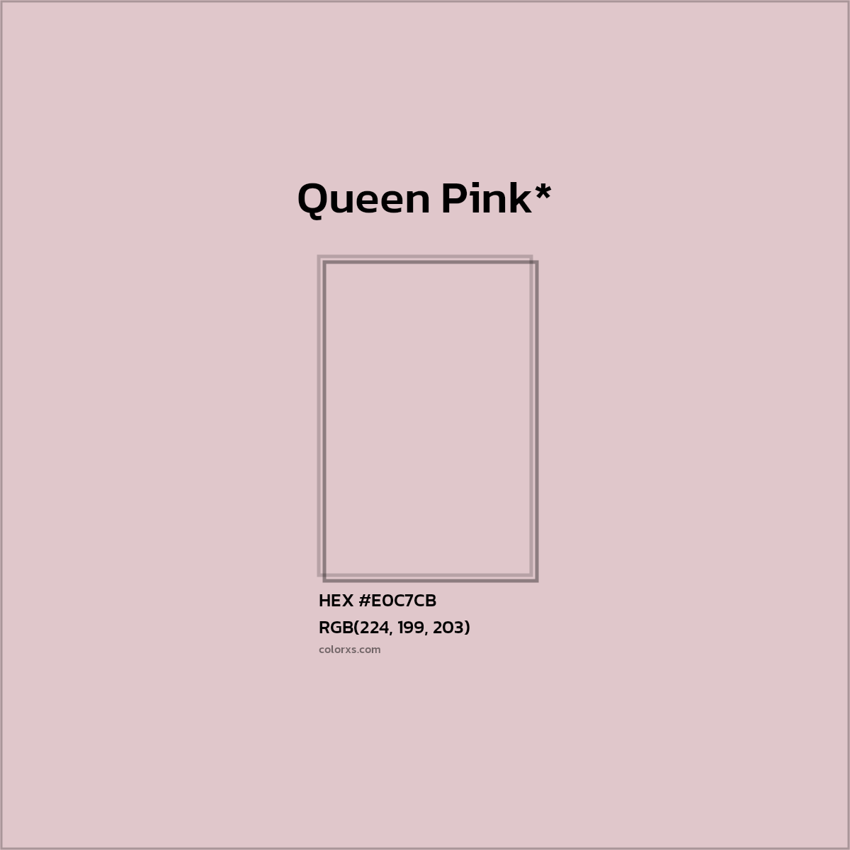 HEX #E0C7CB Color Name, Color Code, Palettes, Similar Paints, Images