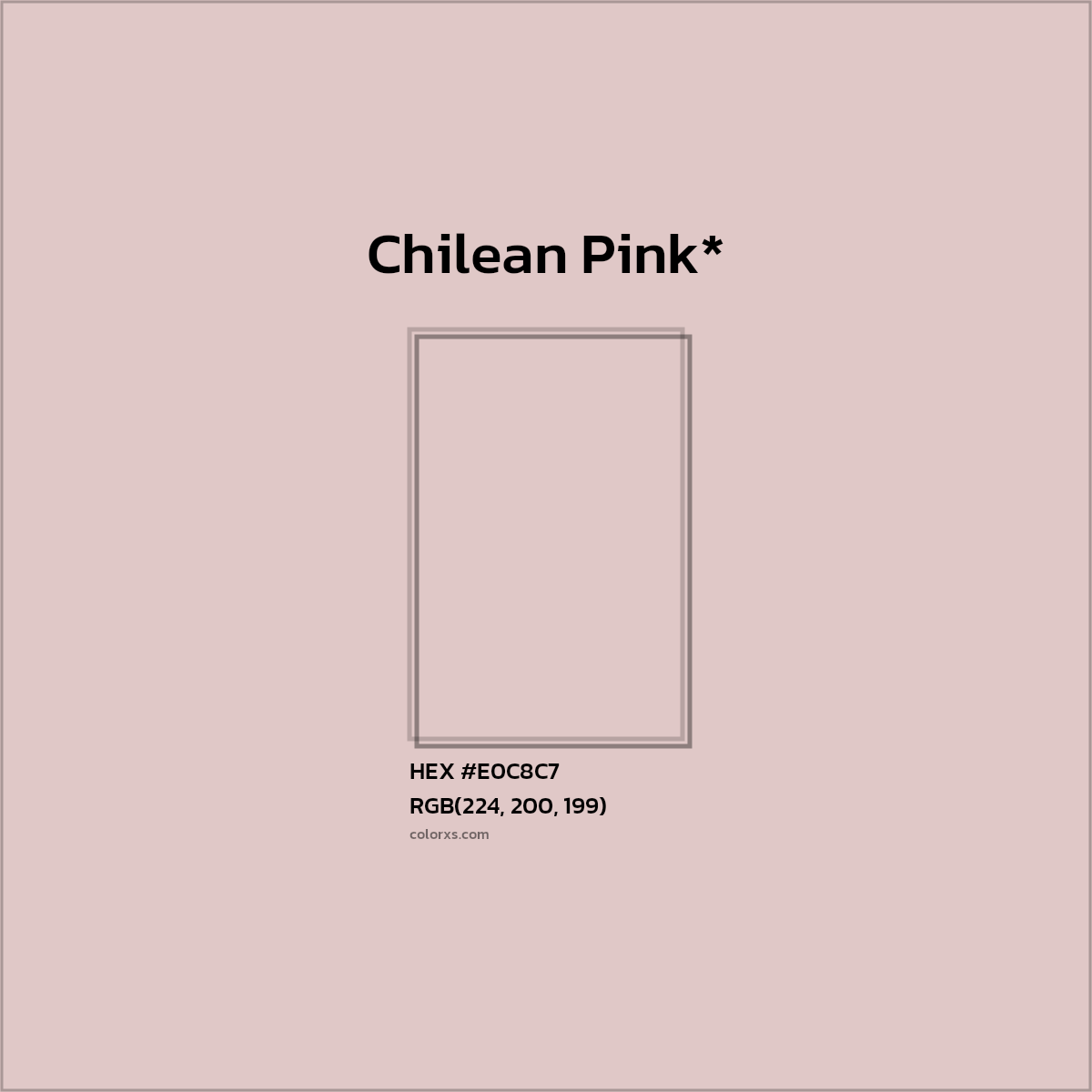 HEX #E0C8C7 Color Name, Color Code, Palettes, Similar Paints, Images