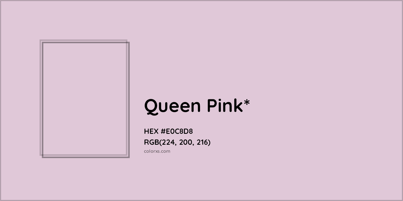 HEX #E0C8D8 Color Name, Color Code, Palettes, Similar Paints, Images
