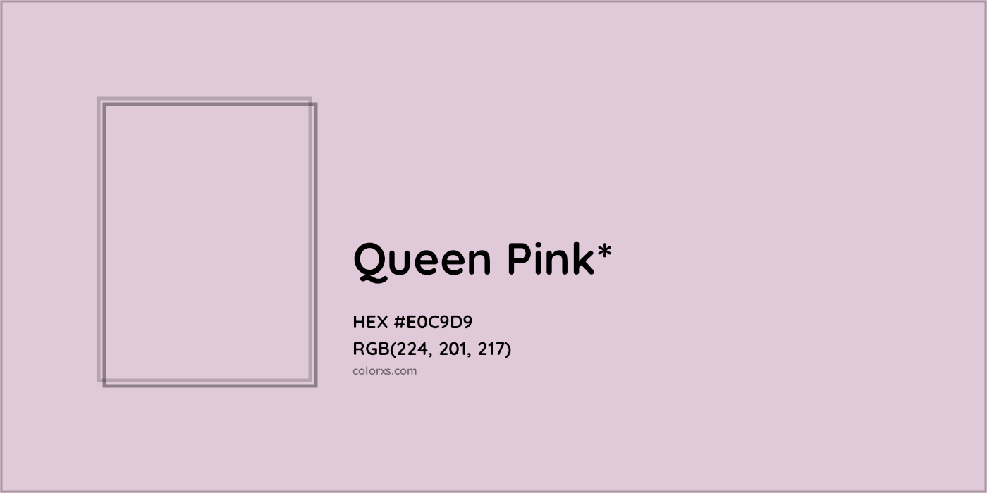 HEX #E0C9D9 Color Name, Color Code, Palettes, Similar Paints, Images