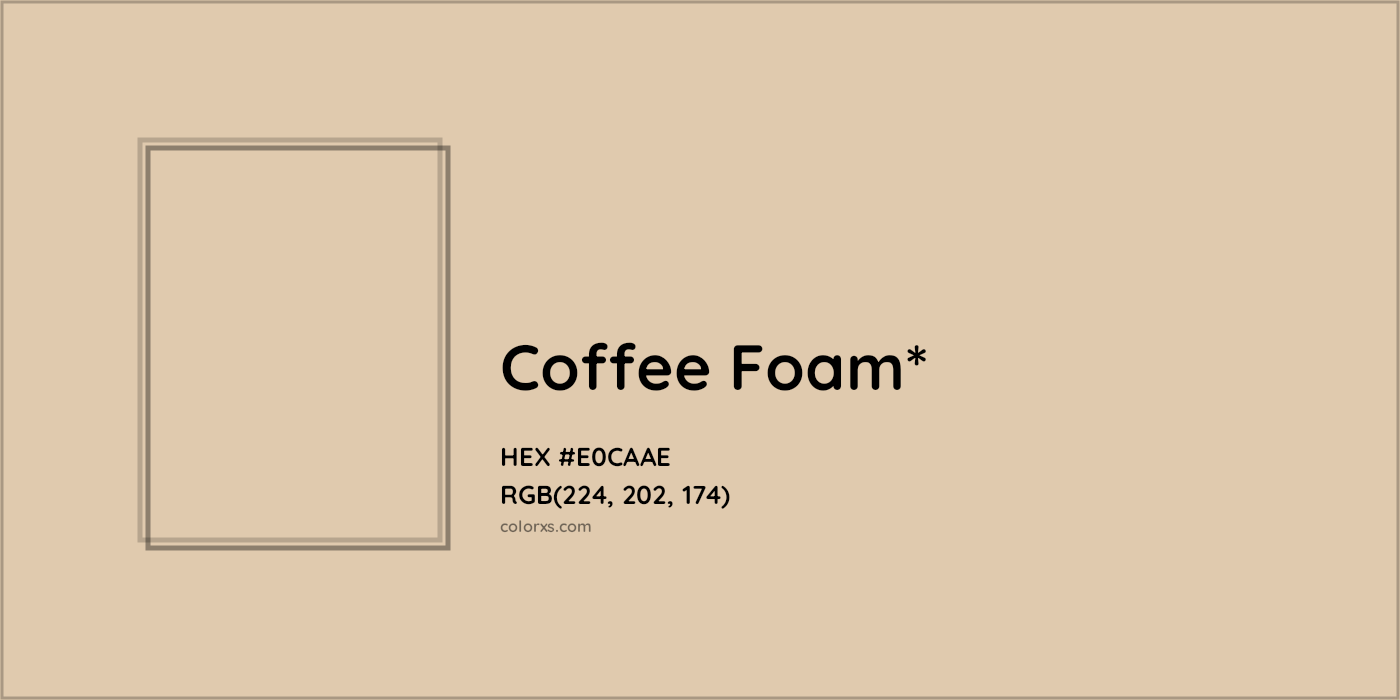 HEX #E0CAAE Color Name, Color Code, Palettes, Similar Paints, Images
