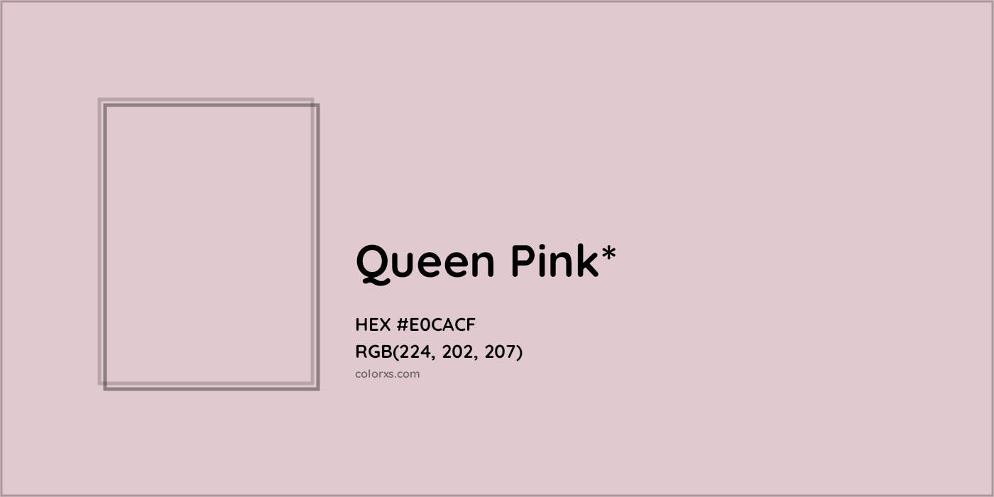 HEX #E0CACF Color Name, Color Code, Palettes, Similar Paints, Images