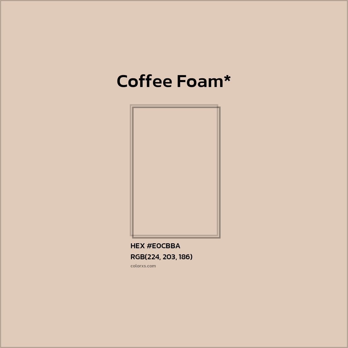 HEX #E0CBBA Color Name, Color Code, Palettes, Similar Paints, Images