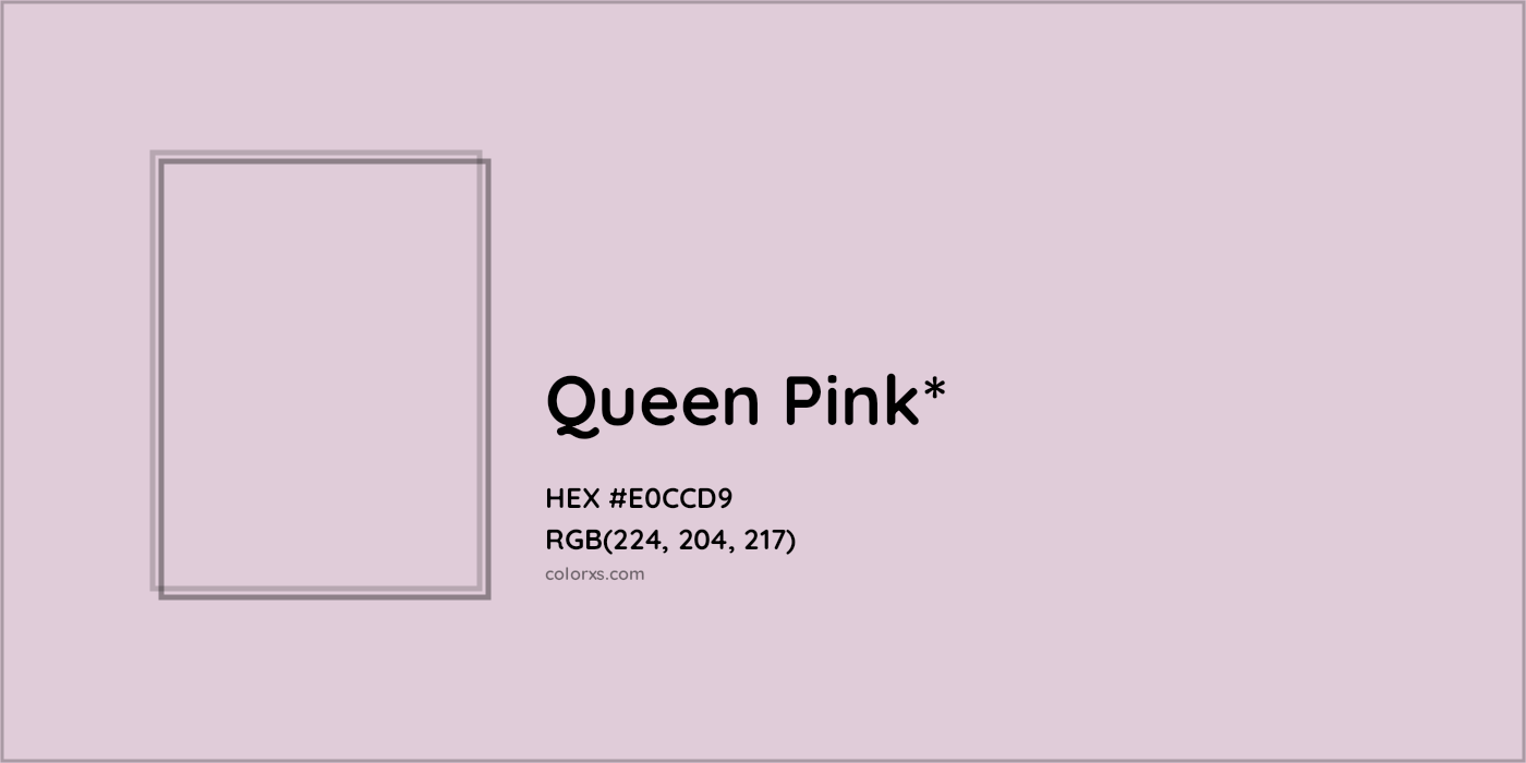 HEX #E0CCD9 Color Name, Color Code, Palettes, Similar Paints, Images