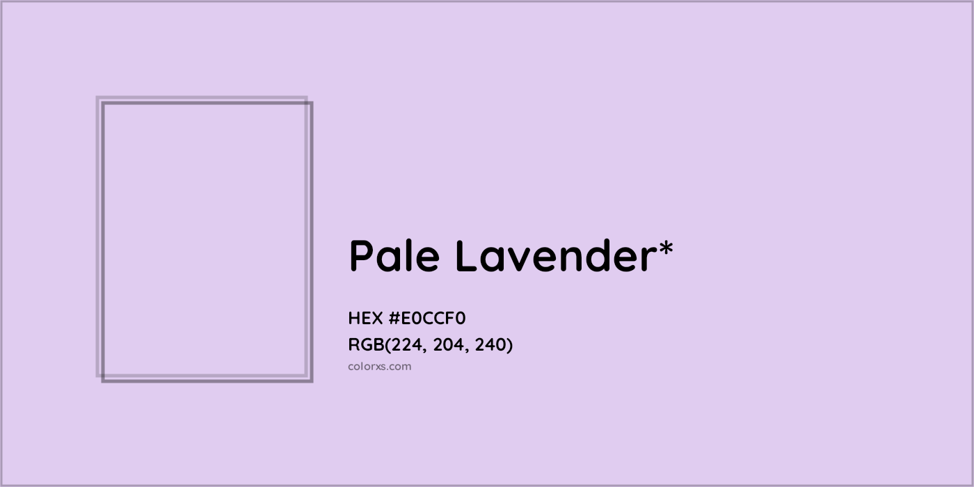 HEX #E0CCF0 Color Name, Color Code, Palettes, Similar Paints, Images