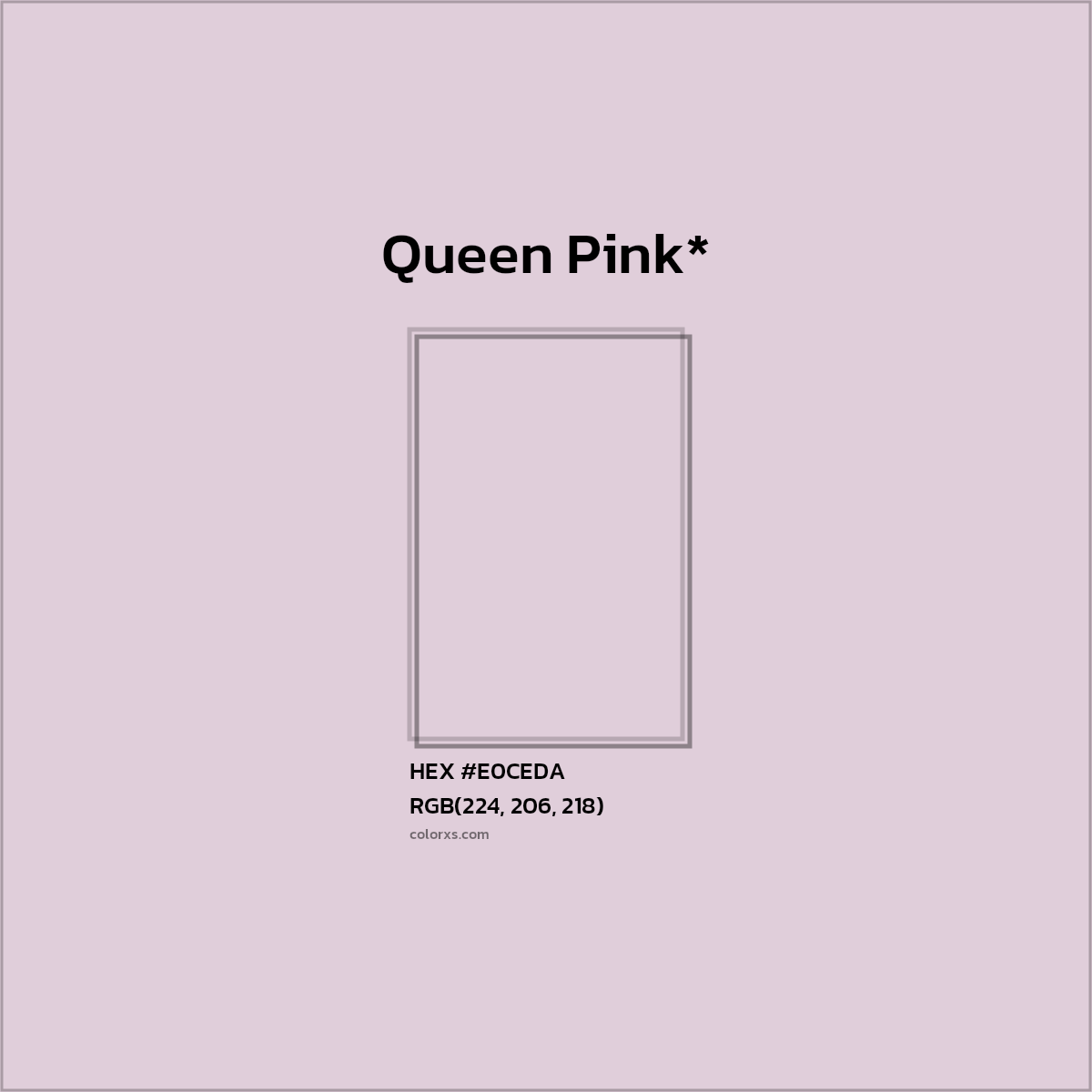 HEX #E0CEDA Color Name, Color Code, Palettes, Similar Paints, Images