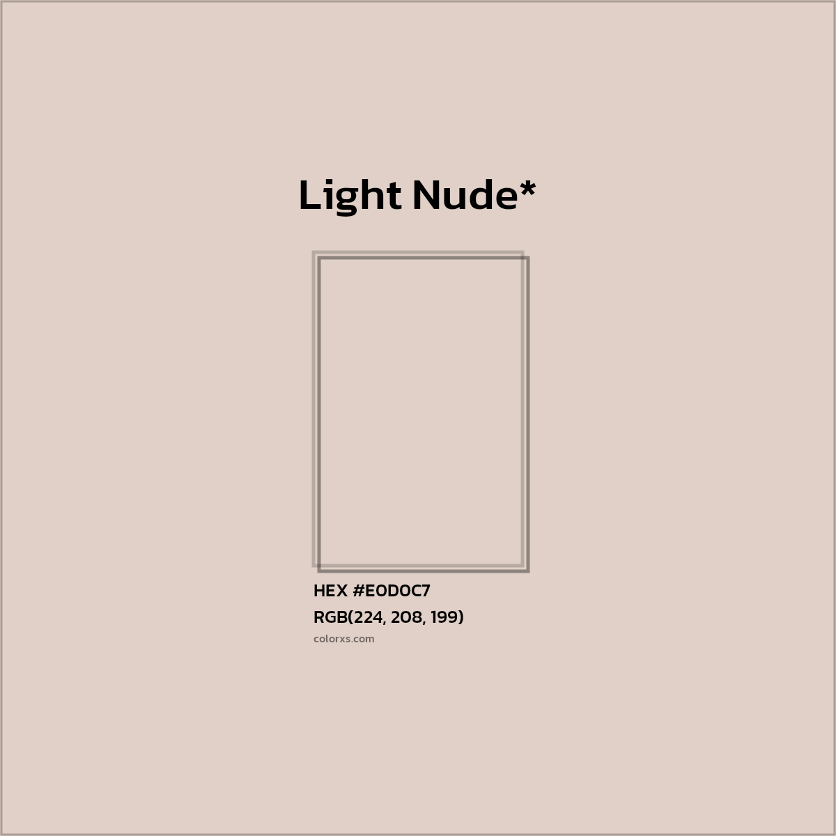 HEX #E0D0C7 Color Name, Color Code, Palettes, Similar Paints, Images