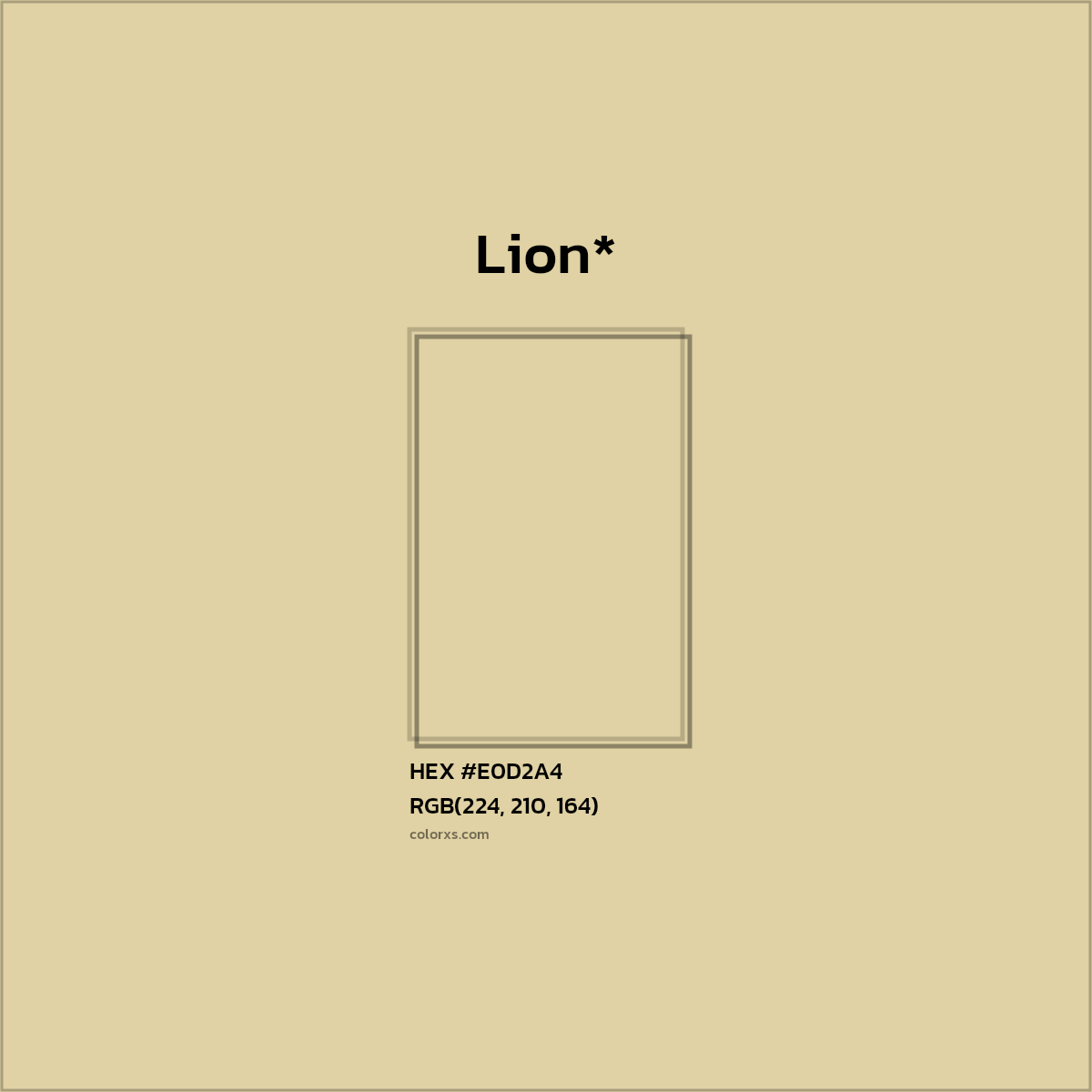 HEX #E0D2A4 Color Name, Color Code, Palettes, Similar Paints, Images