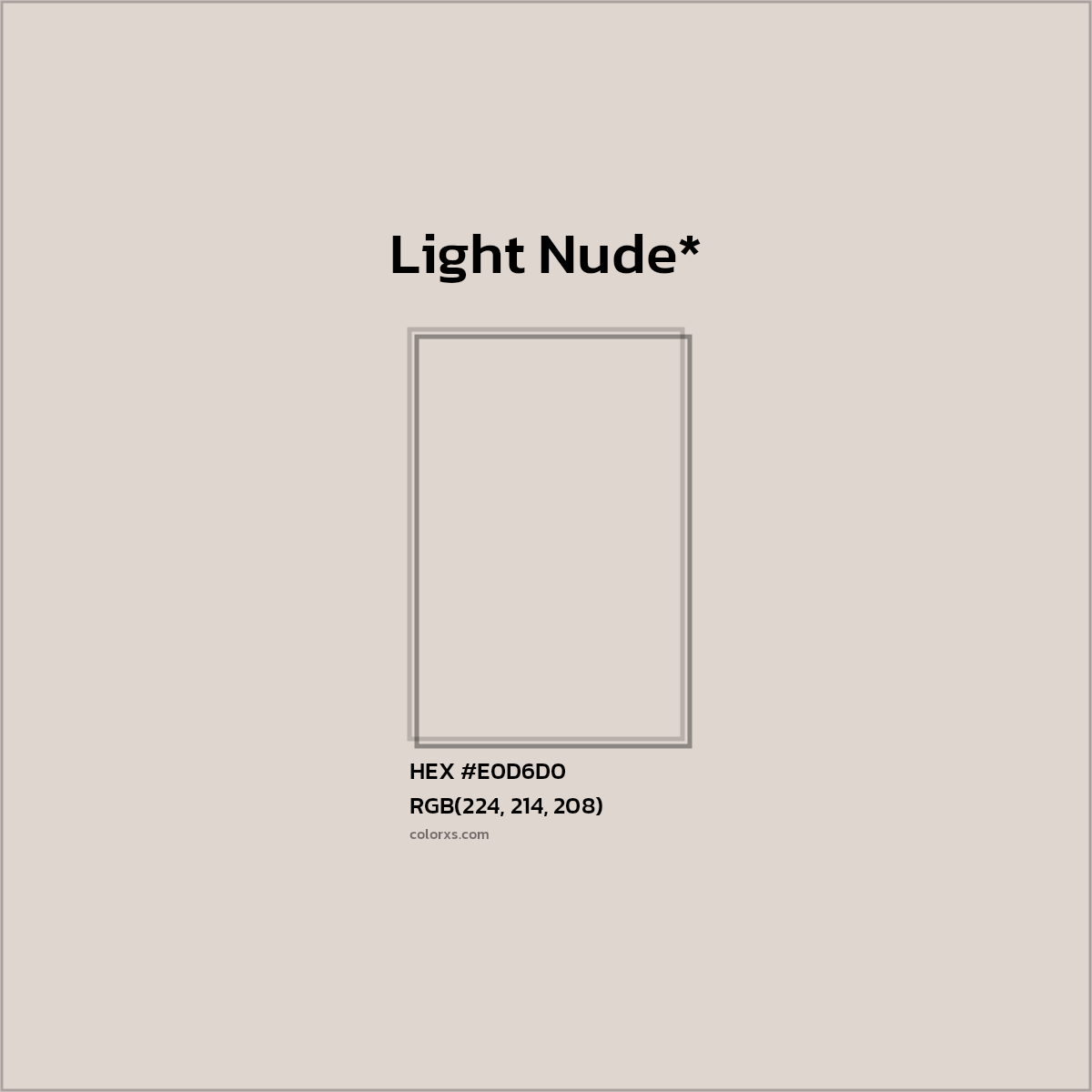 HEX #E0D6D0 Color Name, Color Code, Palettes, Similar Paints, Images