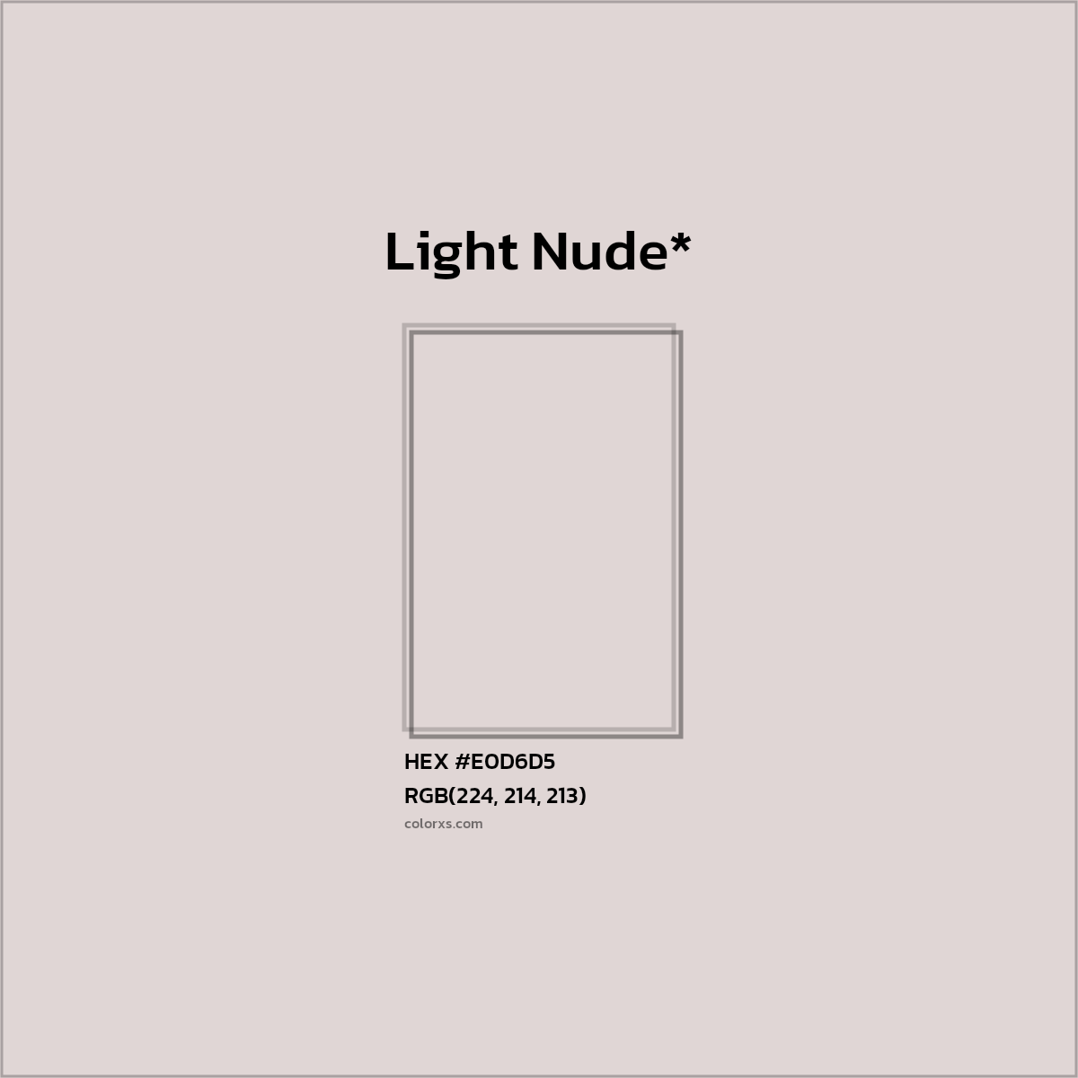 HEX #E0D6D5 Color Name, Color Code, Palettes, Similar Paints, Images