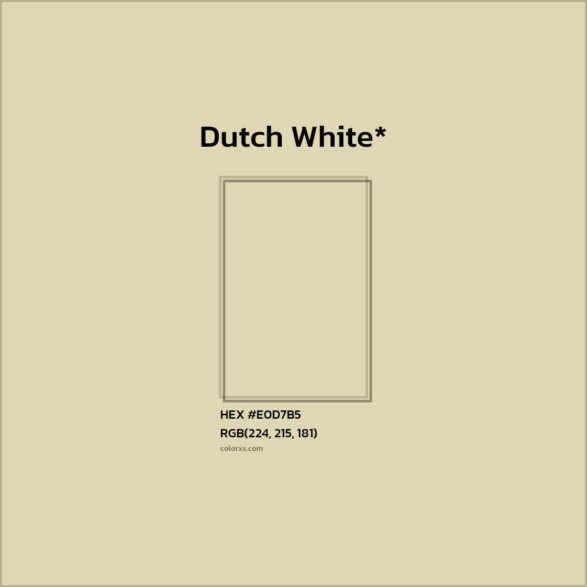 HEX #E0D7B5 Color Name, Color Code, Palettes, Similar Paints, Images