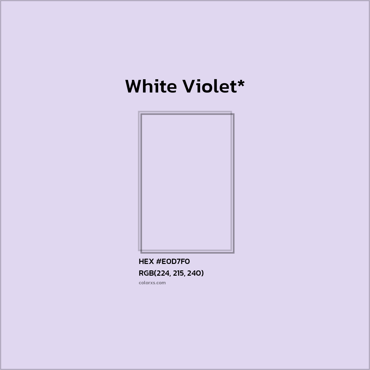 HEX #E0D7F0 Color Name, Color Code, Palettes, Similar Paints, Images